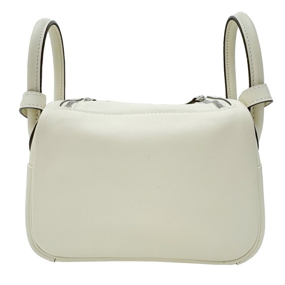 Hermes Lindy Verso Swift Nata Sesame B Stamp 2way Ivory MINI Handbag Shoulder... - Picture 2 of 16